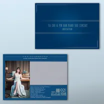 A piano duet invitation card