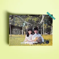 Vincent and Winny's concert invitation card, back side