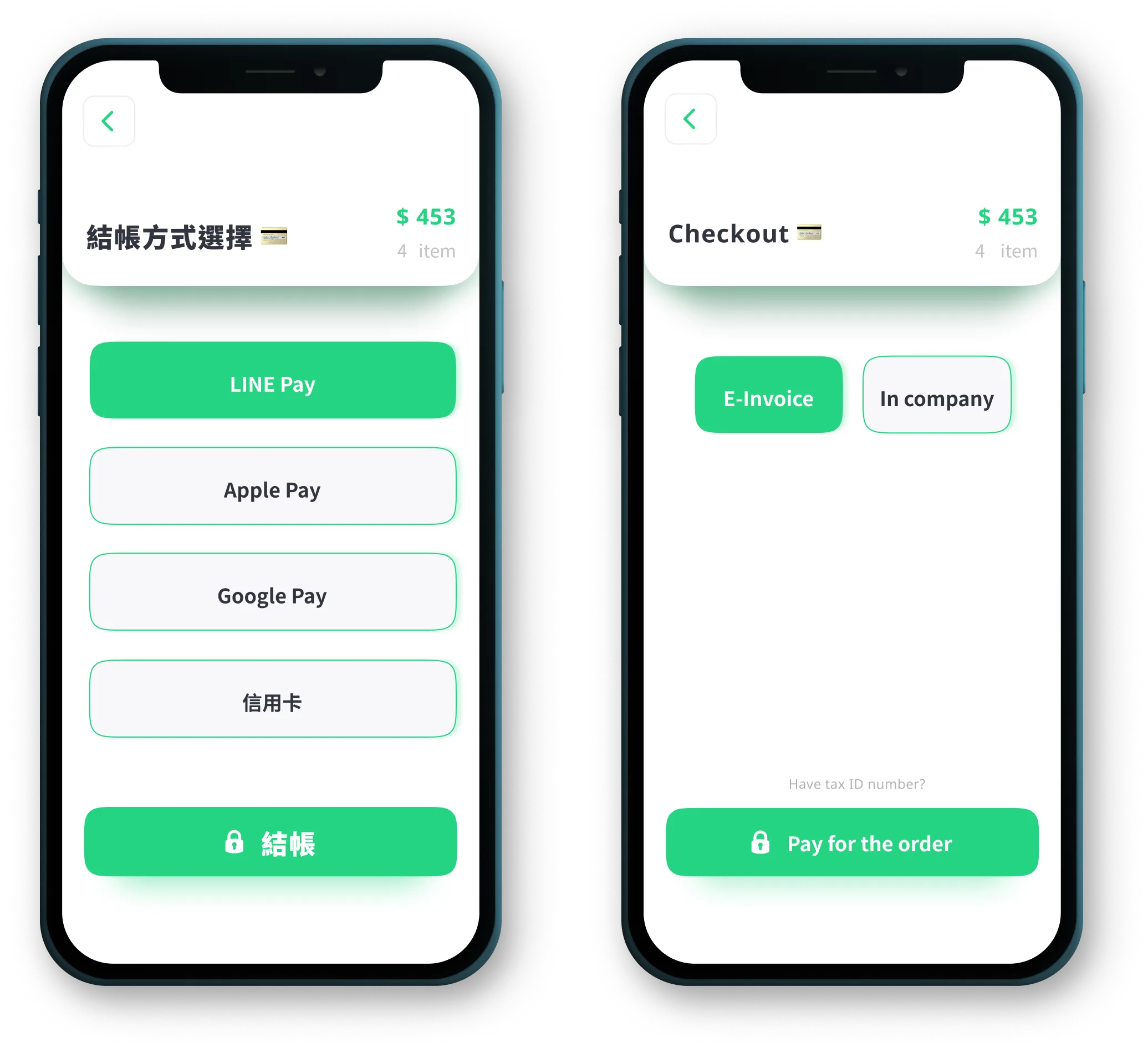 TechFrog app demo for Payment