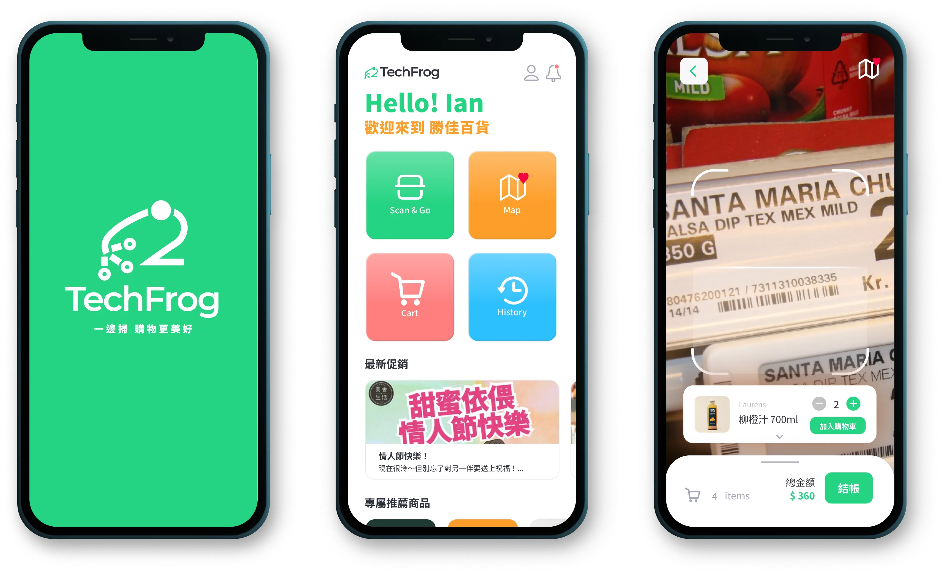 TechFrog app multiple mockups